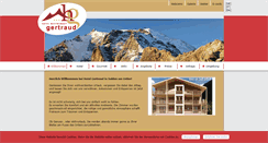 Desktop Screenshot of hotel-gertraud.com