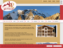 Tablet Screenshot of hotel-gertraud.com